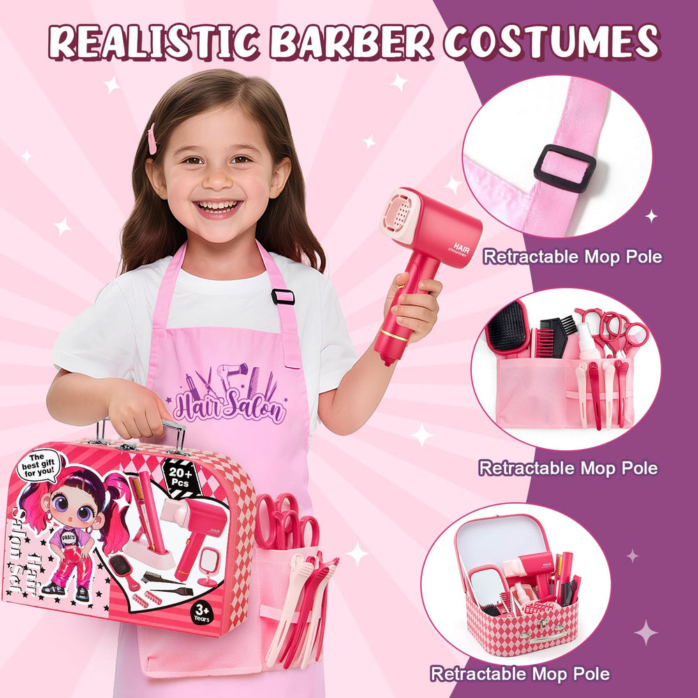 TUZT stylist apron and capes encourage role-play dress-up.