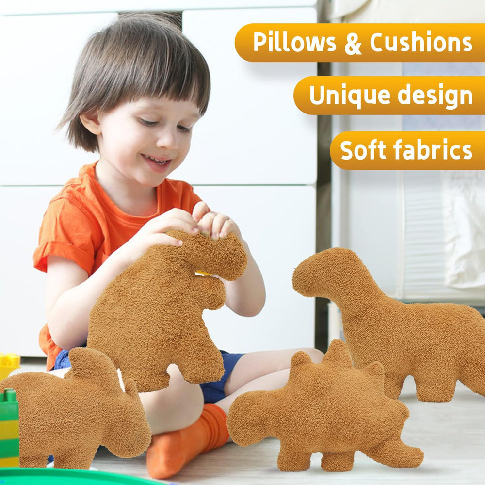 TVVPGG Dino Nugget Pillow arrives vacuum-packed, ready to fluff.