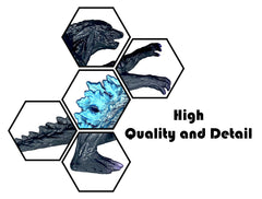 TwCare Godzilla Heisei and monsters figures in dynamic pose for display.