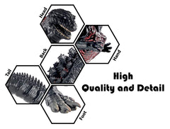 TwCare Shin Godzilla soft vinyl texture for safe handling.