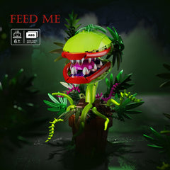 Tweandar Audrey II cannibal plant as eerie Halloween centerpiece
