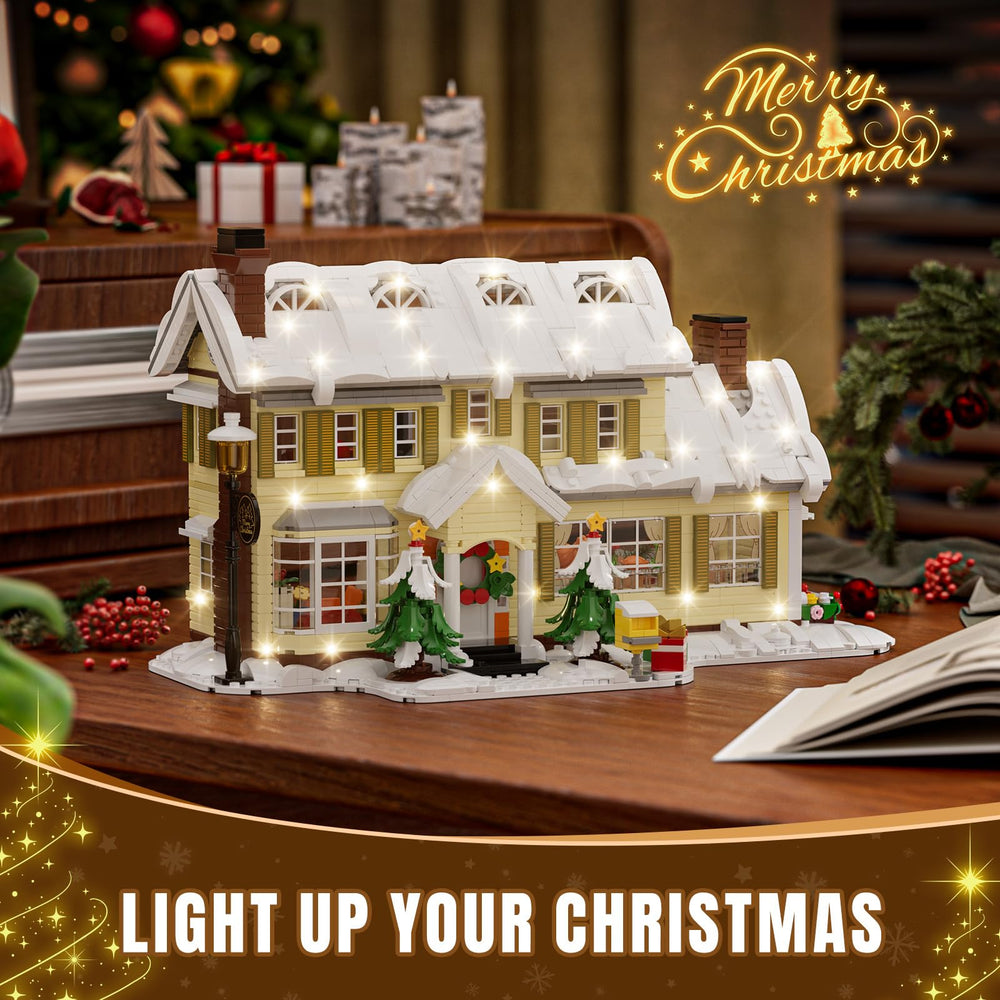 Tweandar Christmas House attic scene with vintage projector evokes nostalgic memories