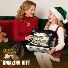 Tweandar Christmas House vintage-film-projector highlights classic holiday ambiance