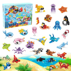 TWERF Ocean party favors with mini building blocks for undersea fun