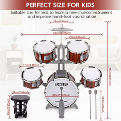 TWFRIC compact drum set design enables easy storage after playtime.