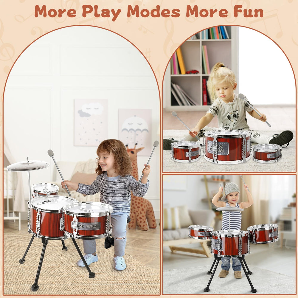 TWFRIC drumsticks enable safe, controlled drumming for small hands