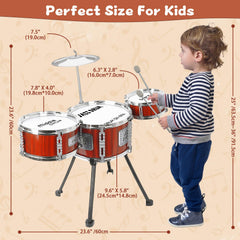 TWFRIC kids playing drum set evokes joyful musical exploration