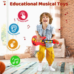 TWFRIC Kids Guitar 2in1 adjustable strap enables easy carrying.