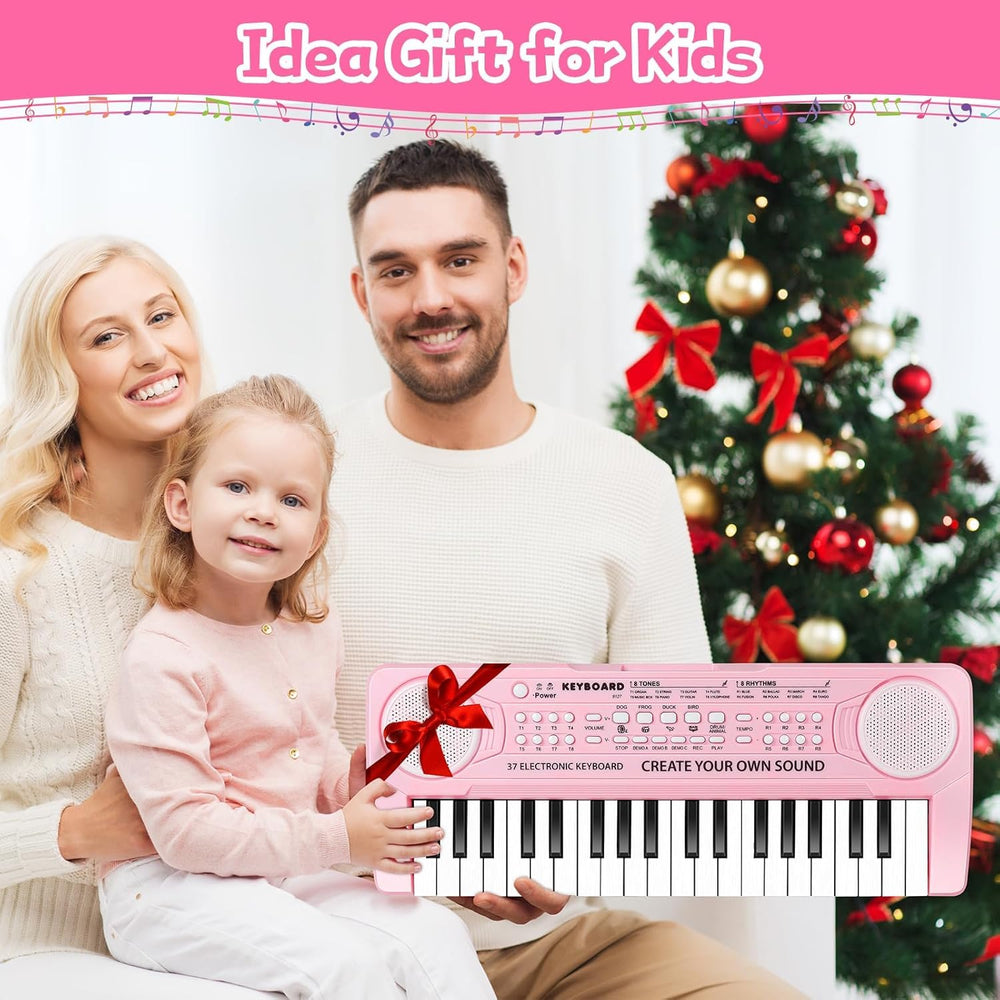 TWFRIC Kids Piano pink USB/battery power keeps playtime flexible anywhere