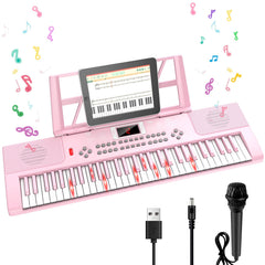 TWFRIC 61-key piano keyboard upgrade for improved kid-friendly playability