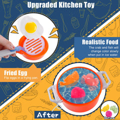 TWFRIC play kitchen blue packaging gift ready appealing as a thoughtful present