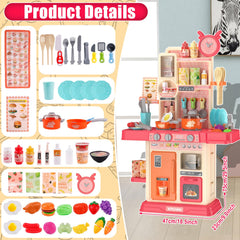 TWFRIC Play Kitchen pretend food set with vegetables promotes recognition and creativity.