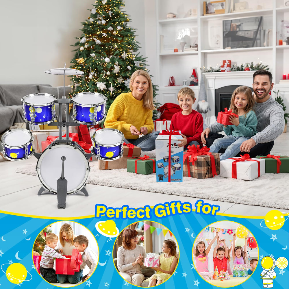 TWFRIC toddler drum set drum sticks enable precise tapping during play.