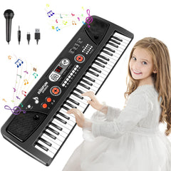 TWFRIC 61-key keyboard with LED screen for interactive learning