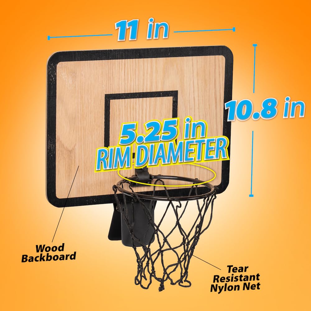 Twiddler Toys clip-on trash bin hoop shown in easy installation