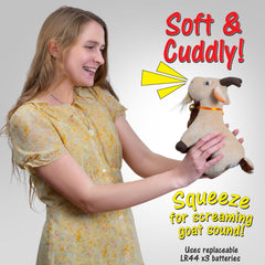 Twiddler Toys Screaming Goat squeeze action triggers a loud scream.