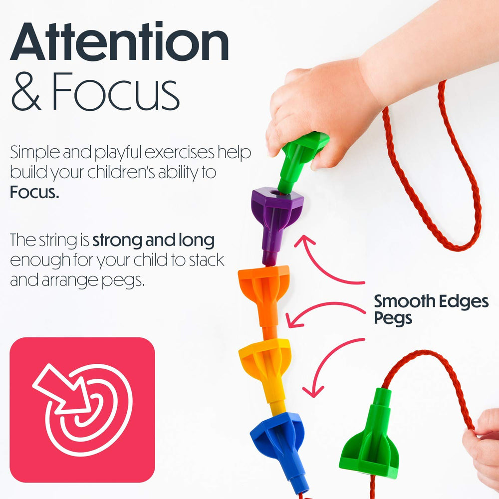 Twinkle me colorful pegs support color recognition and early math play.