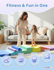 Twinkoo extralarge soft blocks in a classroom setup support collaborative play.