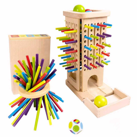 twivah 4-in-1 board game: pick-up sticks in action for fine motor skills