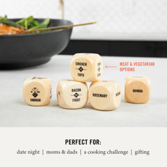 Two Tumbleweeds Foodie Dice take-out die to plan dine-in or delivery nights.