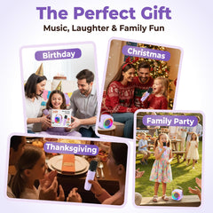 Preloaded 25 kid songs for instant sing-along.