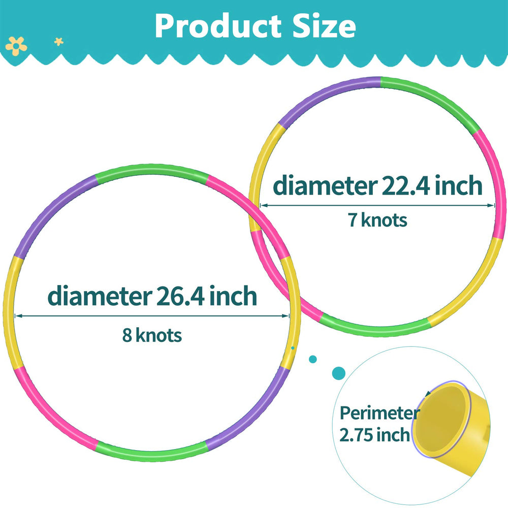 2Buyshop 2Pack Color Hoop adjustable 23-26 in for growing kids