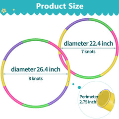 2Buyshop 2Pack Color Hoop adjustable 23-26 in for growing kids