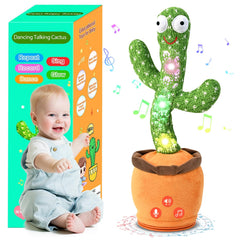 TWORIVER dancing cactus toy engages babies with motion and cheerful tunes.