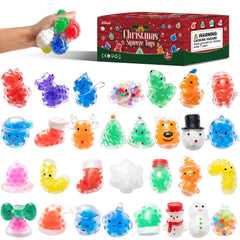 TXGNUC Christmas squishies 30-pack designs offer soft tactile fun for busy hands.