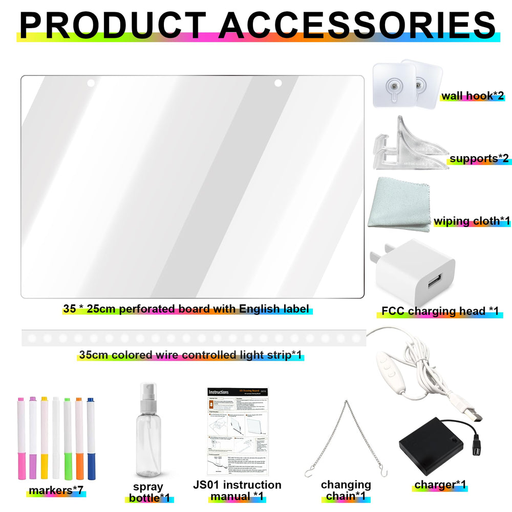 TXP LED lighting highlights colors for clear, eye-catching notes and doodles.