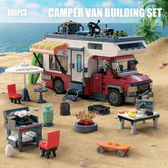 TYCOLE Camper Van roof-open interior — visualize furniture layout with modular design.
