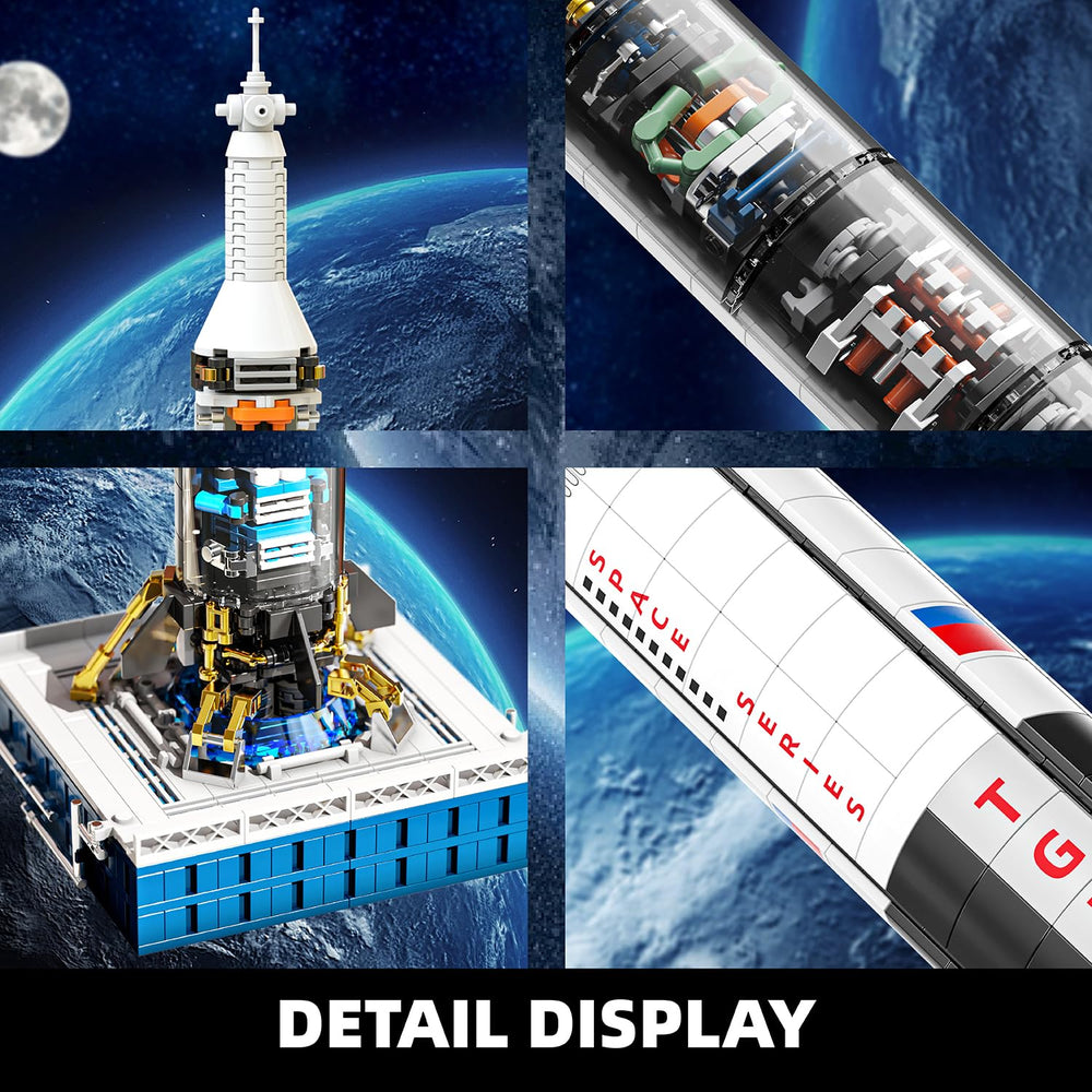 TYCOLE Space Rocket Easy Build with numbered bags speeds assembly.
