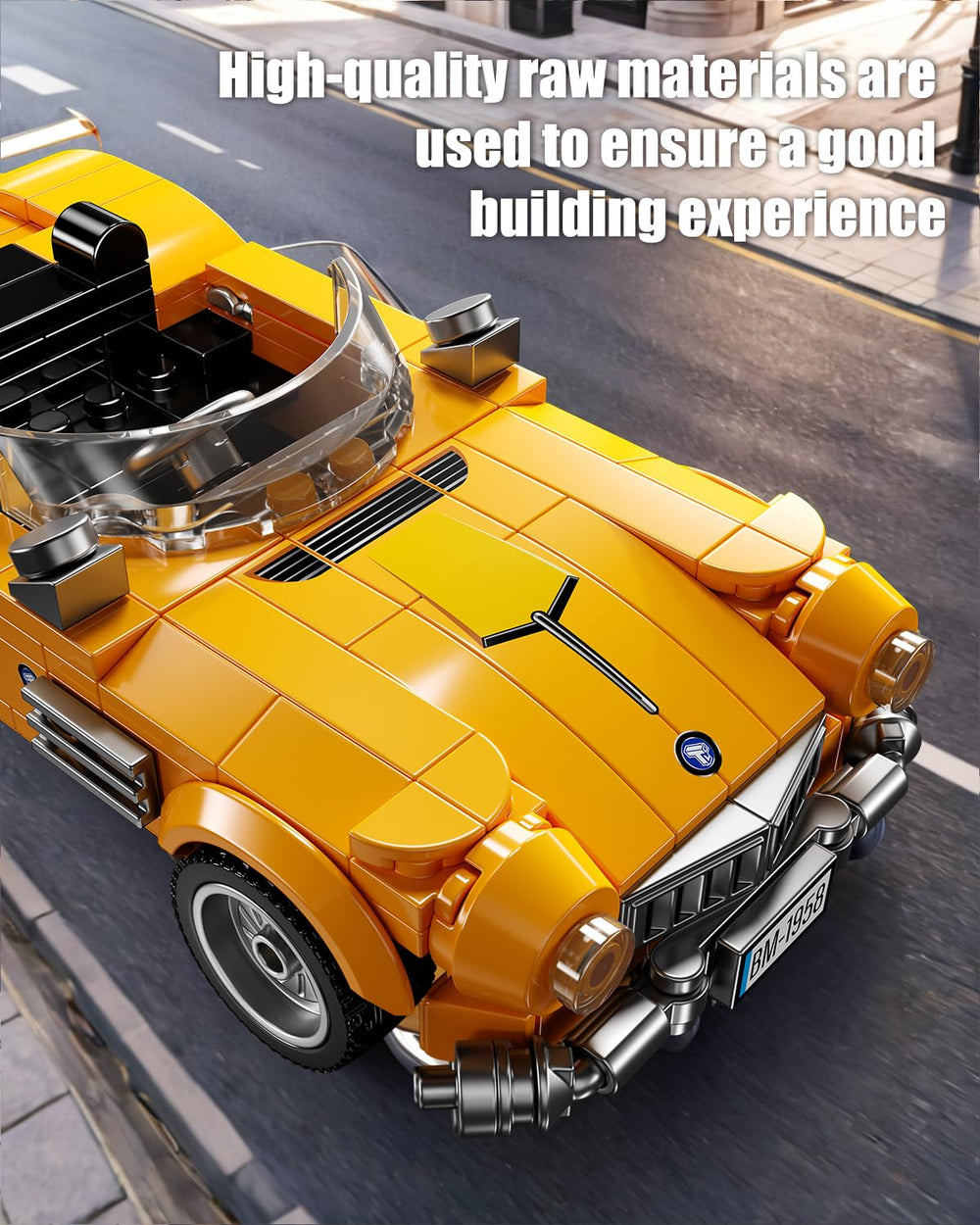 TYCOLE toy car with rotatable tires for realistic play and display