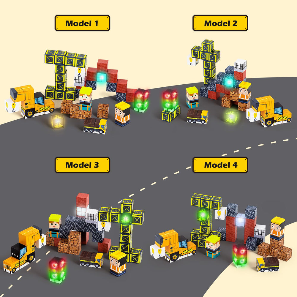 Tyholoo kid-friendly magnets support building animals and castles for creative play