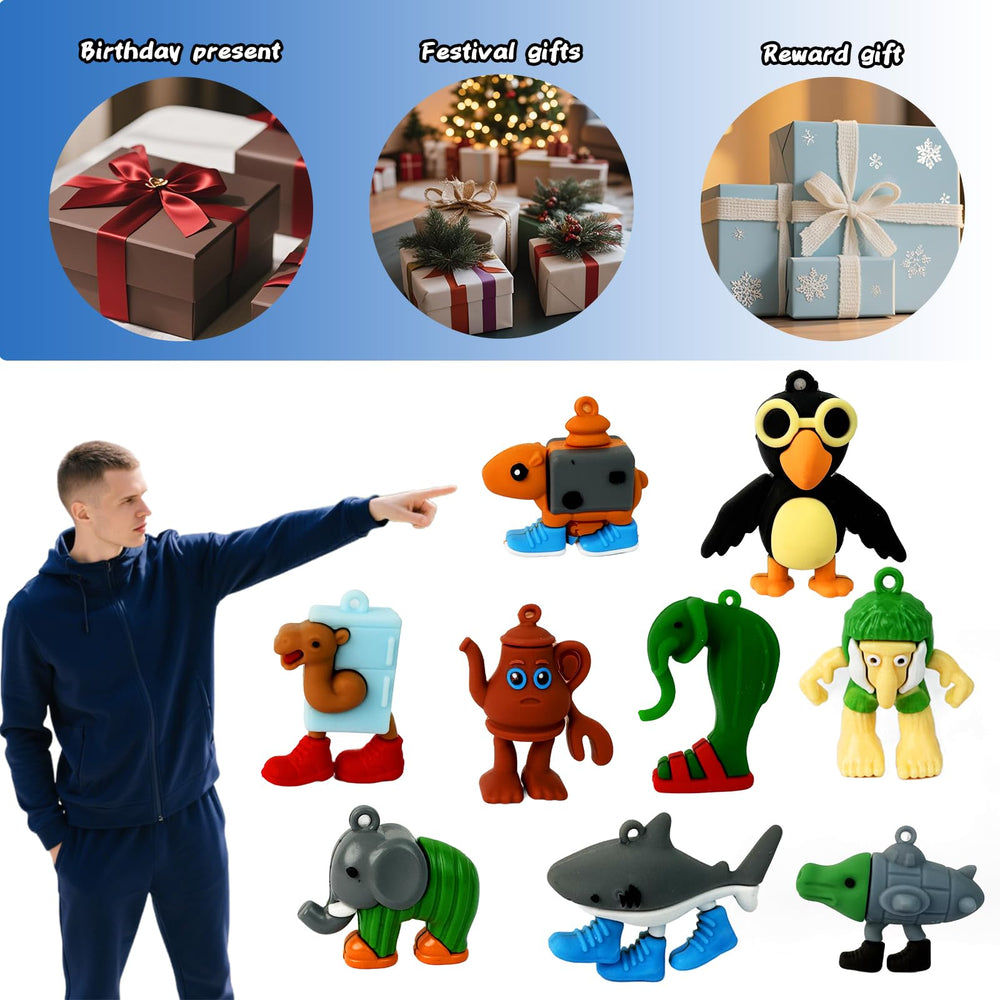 TYHWYSC premium silicone meme shark figure durable for hours of play