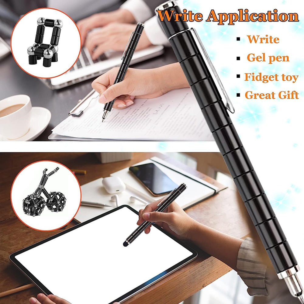 TYJHAFN magnetic fidget pen packaging features two stylus heads and rings.