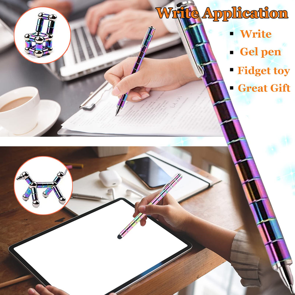 TYJHAFN magnetic fidget pen with two stylus heads for versatile screen use