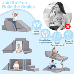 Tykacna soft-play blocks side view for imaginative exploration