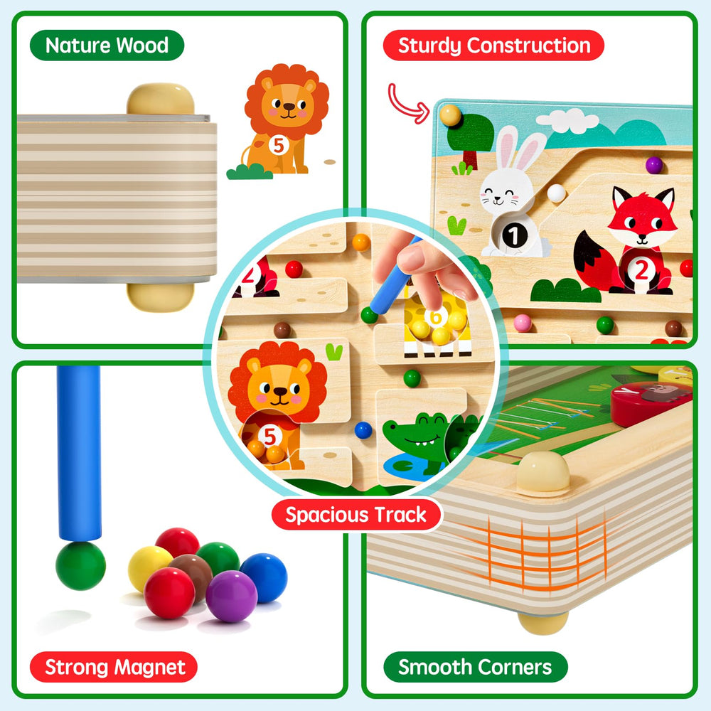 Tymokcall color sorting board enhances early math skills and visual differentiation.