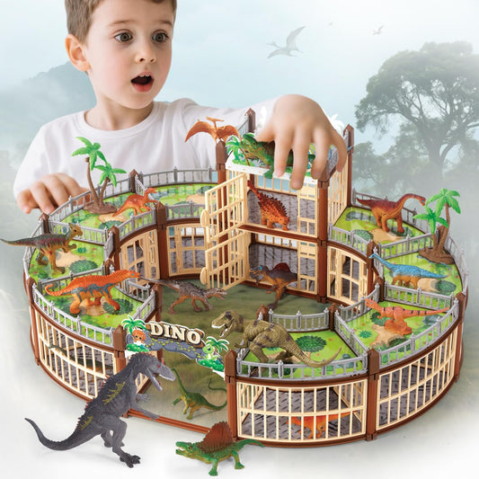 TYRRDE dinosaur park assembly pieces enable colorful, imaginative play