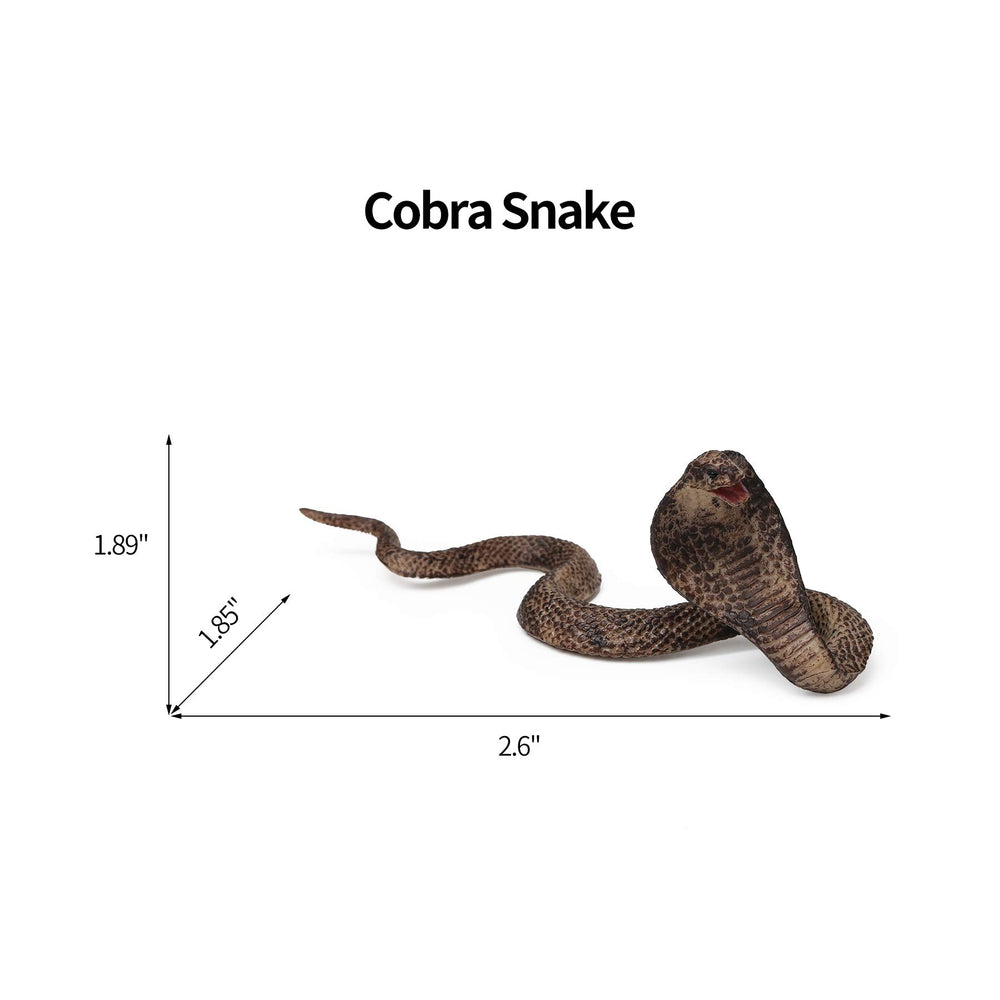 UANDME rattlesnake figurine, true-to-life pose perfect for dioramas or party decor