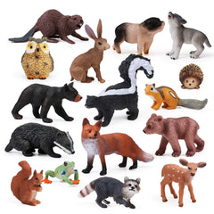 UANDME bear cub figurine with natural tones for display and imaginative play