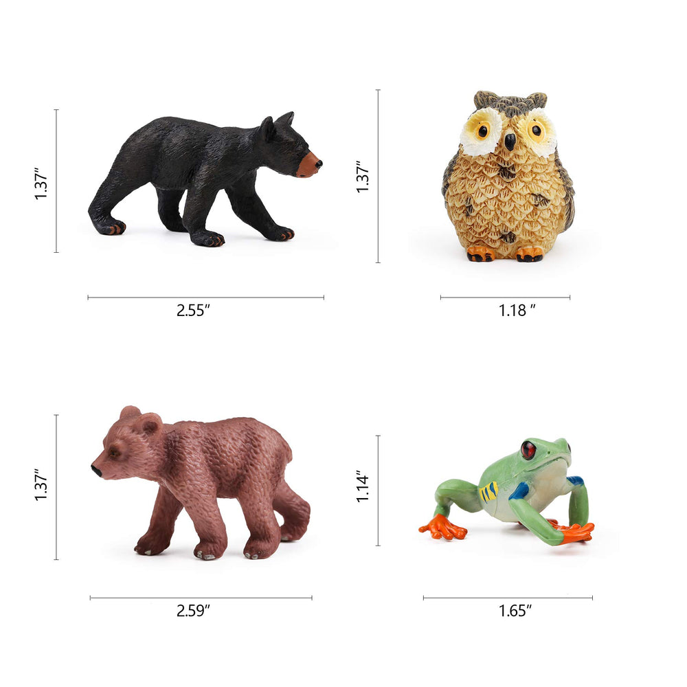 UANDME red fox figurine with vivid color for mini scenes and cake décor