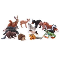 UANDME squirrel figurine with dynamic pose for seasonal decorations and pretend play