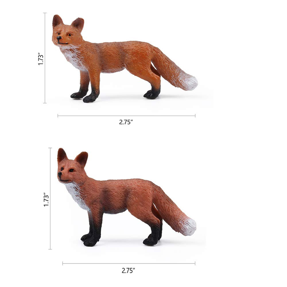 UANDME red baby fox figure 2 adds charm to tiny scenes.