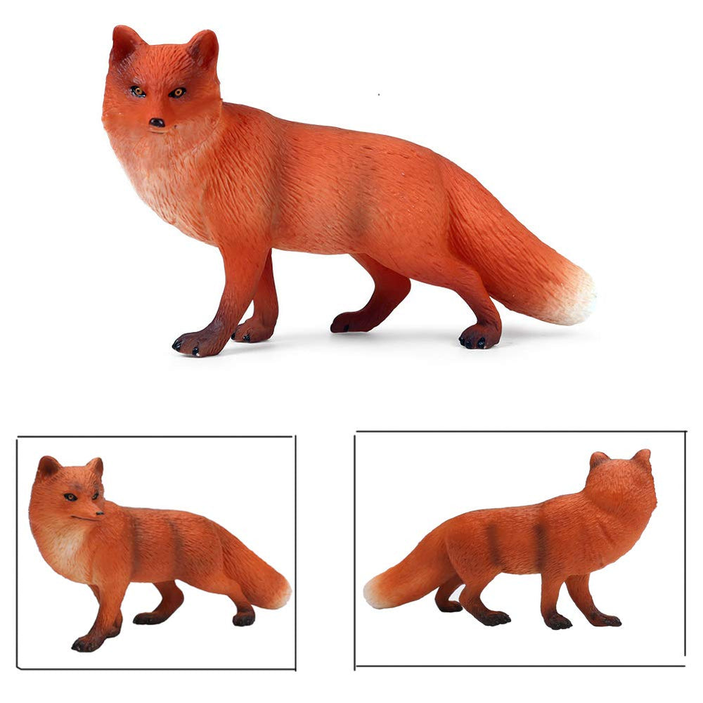 UANDME red fox adult figure 2 with detailed paint for durable decor.