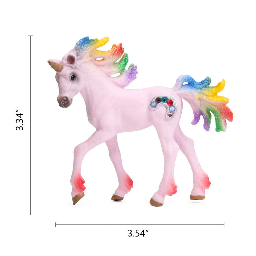UANDME white spread wings unicorn figurine, perfect for party decorations and pretend play.