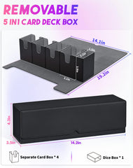 UAONO detachable lid doubles as a compact playmat for quick matches