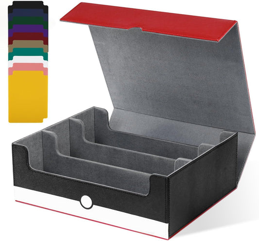UAONO card storage box with magnetic closure keeps your deck secure during travel.