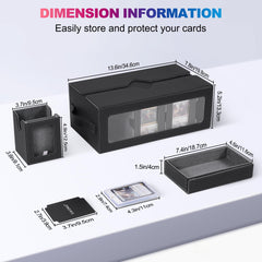 UAONO commander-slot with 35PT magnetic holders aids quick card identification.